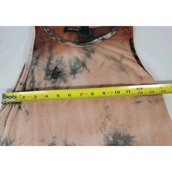 retro-inspired tie-dye Tank Top By renee C 100% Cotton  USA BOHO RETRO Style  Sm - Picture 3 of 7